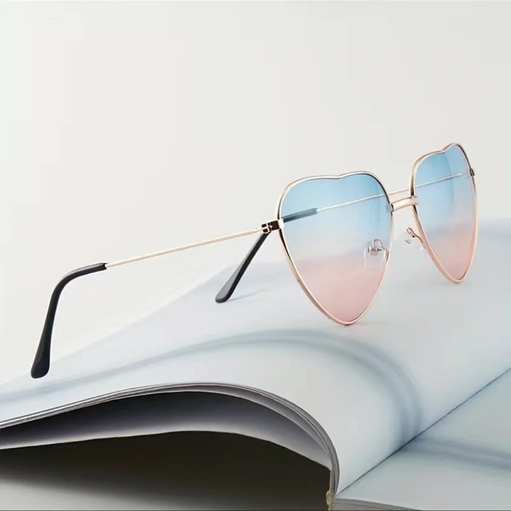 Pink & Blue Heart fashion Sunglasses